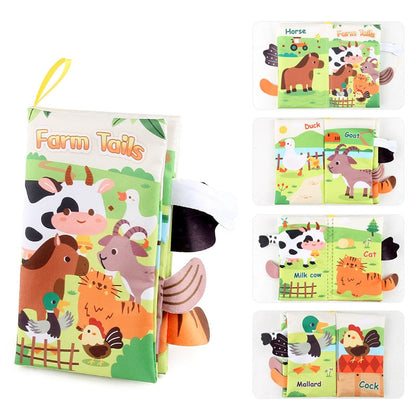 Stroller hanging baby book toy for travel and outdoor play