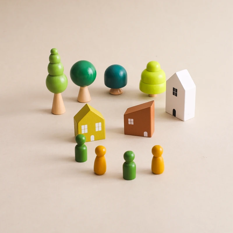 Toddler toy improving hand eye coordination through stacking play