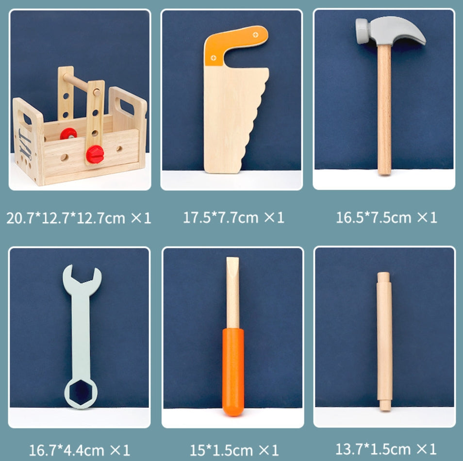 Wooden Tool Box for kids and family play, image 6