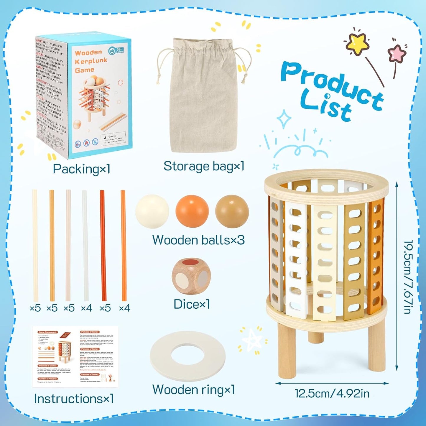 Safe wooden board game design with smooth rounded edges