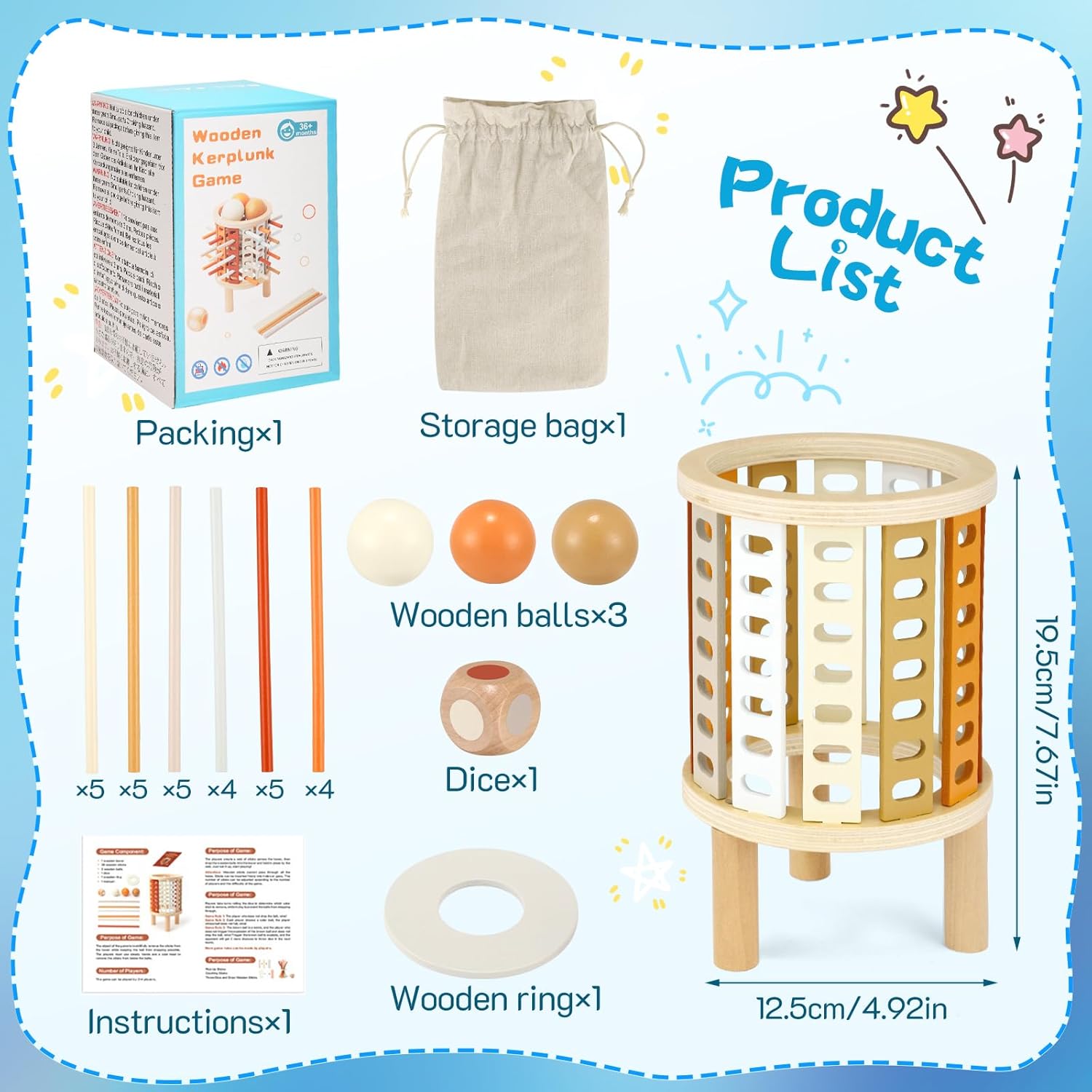 Safe wooden board game design with smooth rounded edges