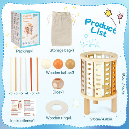 Safe wooden board game design with smooth rounded edges