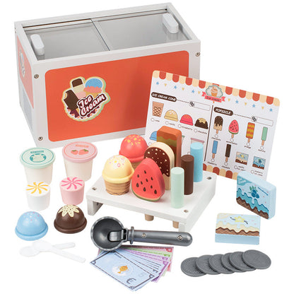 Wooden Ice Cream Play Set for kids and family play, image 10