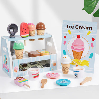 Wooden Ice Cream Play Set for kids and family play, image 7