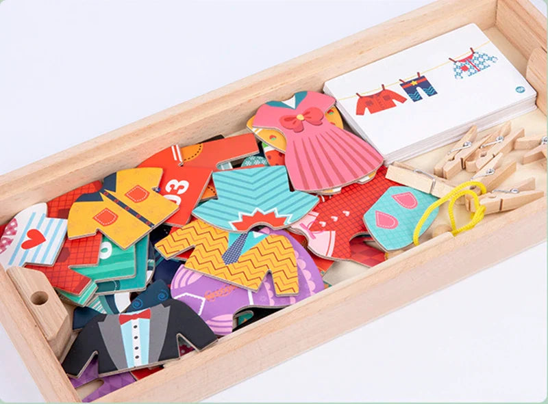 Wooden Montessori toy gift for children
