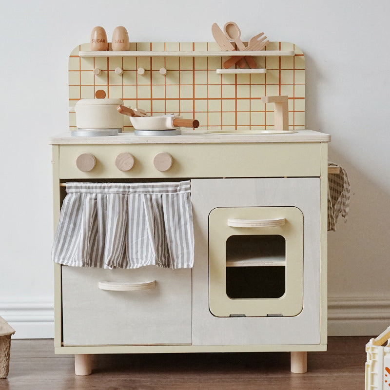 Wooden Play Kitchen - Nordic Style for kids and family play, image 1