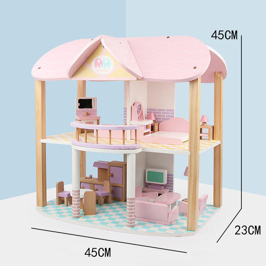 Wooden Dollhouse - Open Design for kids and family play, image 1