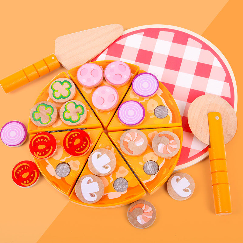 Wooden Pizza Play Set - Classic Set for kids and family play, image 1