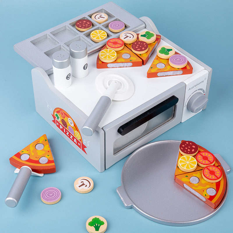 Wooden Pizza Play Set - Pizza Play for kids and family play, image 1