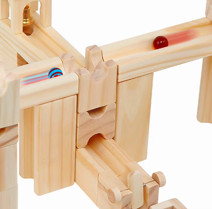 Wooden STEM toy for preschool learning and exploration
